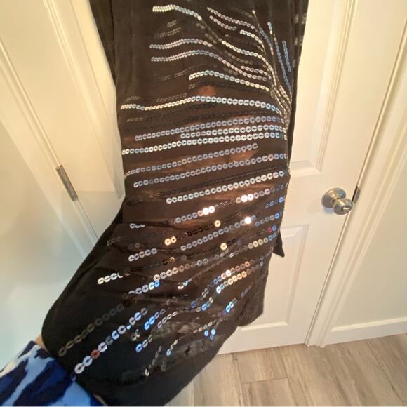 Rock & Roll Cowgirl brand Womens Panhandle Slim Sequin Semi Sheer Concert Tee M - Picture 5 of 7